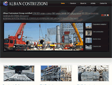 Tablet Screenshot of albancostruzioni.com